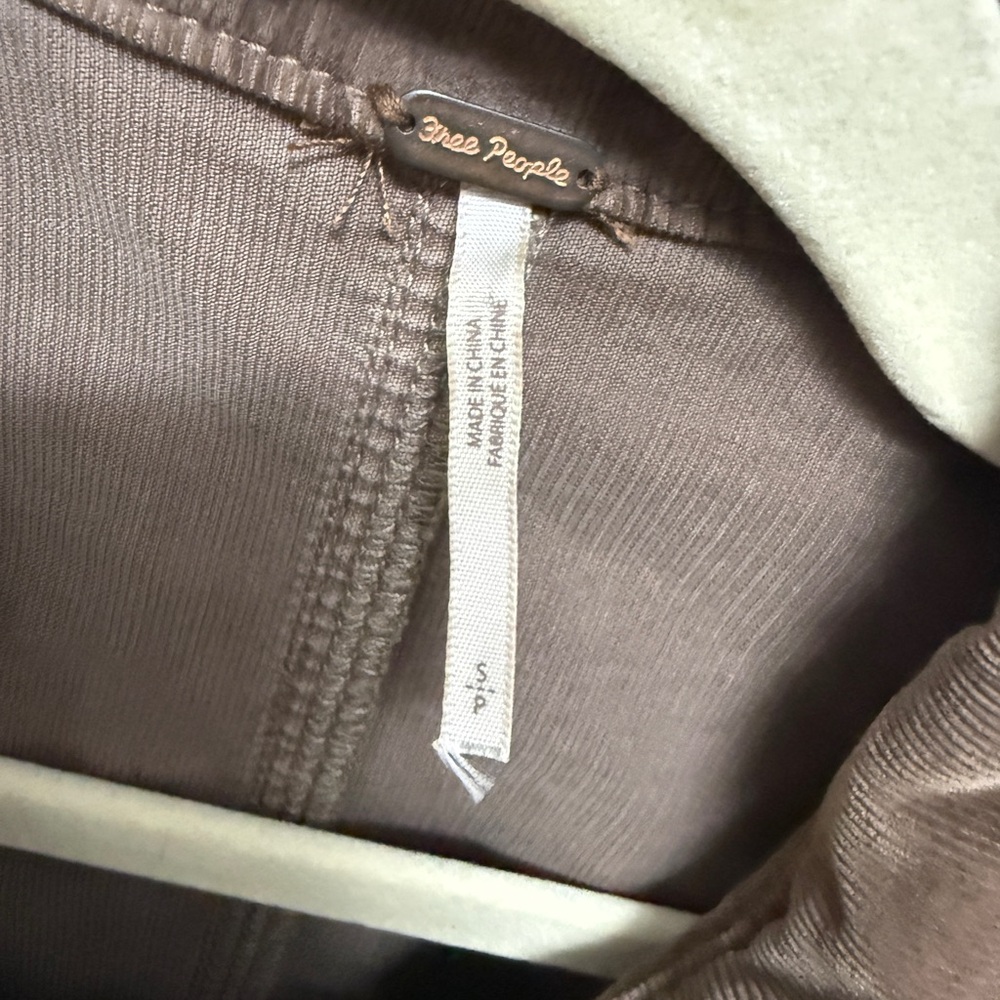 Free people Women's Brown corduroy Zip-Front Jumpsuit - Picture 6 of 6